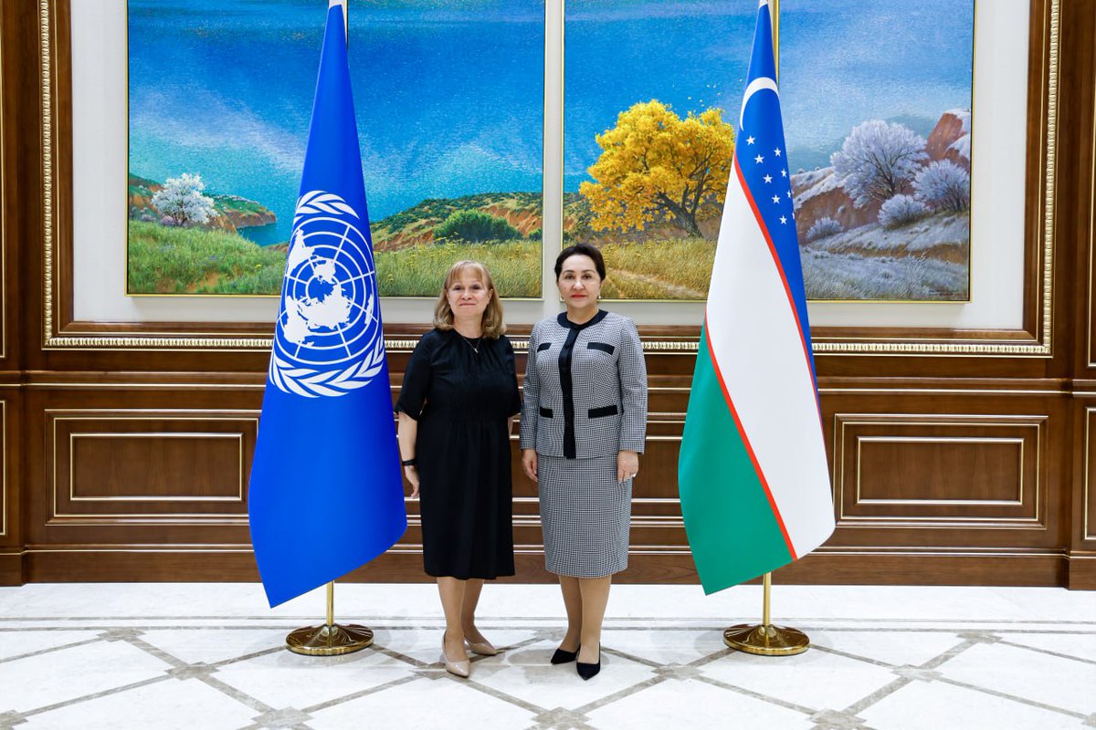 During the meeting with @TNarbaeva, Consuelo Vidal, UN Resident Coordinator conveyed her appreciation to Madam Narbaeva for the invaluable support and robust partnership established between the UN system in Uzbekistan and the Senate of the Oliy Majlis during her tenure in 🇺🇿
