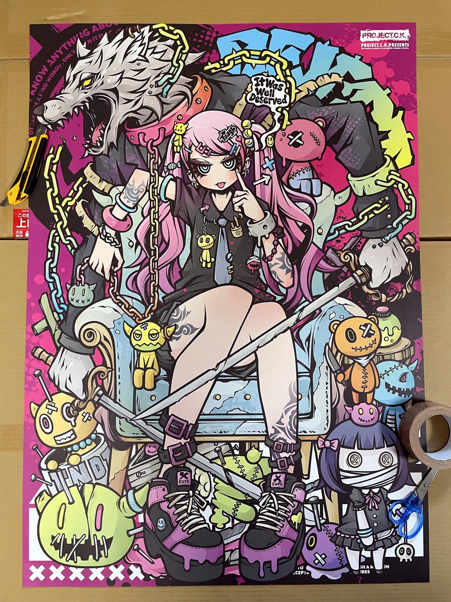 アニメポスター プロジェクトCK anima リバーシブルポスター アニメ