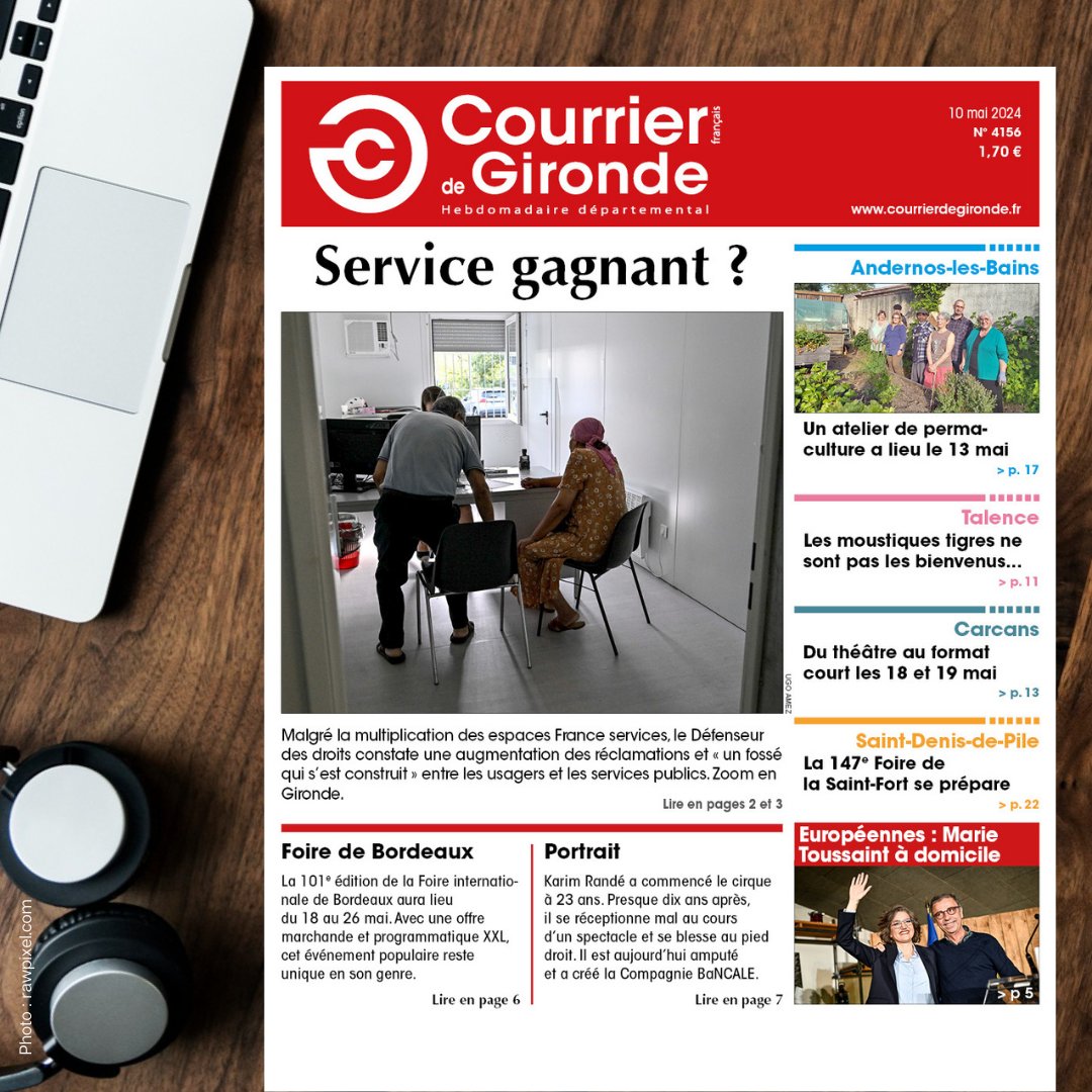 Bonjour la Gironde ! 👏 Cette semaine, à la 📰UNE 👉Service gagnant ?

➡️En KIOSQUE 🗞️ 
➡️Ou dès maintenant sur courrierdegironde.fr

✴️Abonnez-vous : courrierdegironde.fr/abonnement/

#Gironde #NouvelleAquitaine #Bordeaux #Hebdo #Actu #Une