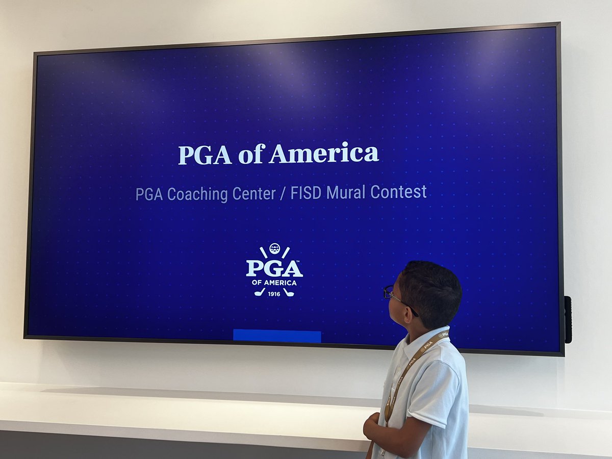 WhitneySBriggs's tweet photo. We are SO very proud of Myles!!! The @PGA hosted an FISD Mural Competition. Out of FIVE HUNDRED entries, Myles placed in the top 12!!! He is quite the little artist and will see his piece hung in the PGA Headquarters! @friscofinearts @friscoisd  @Robertson_Elem @JGreer_08 https://t.co/tDyCXoSYZQ
