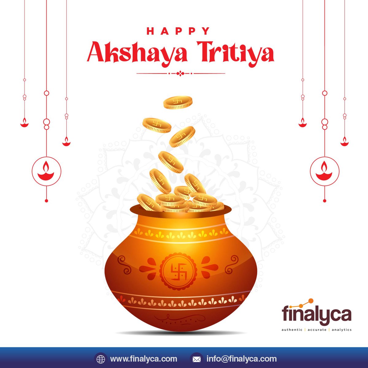 Wishing everyone a happy and prosperious Akshaya Tritiya from all of us at Finalyca! 

#AkshayaTritiya #HappyAkshayaTritiya #Finalyca