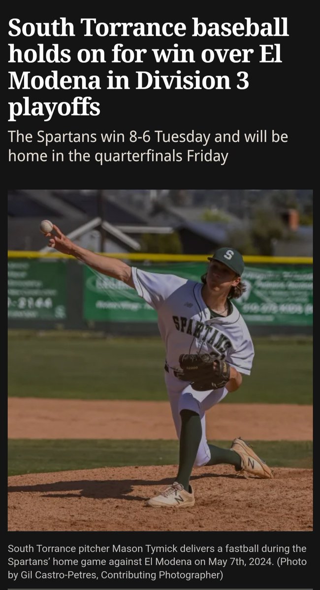 Off to quarterfinals tomorrow 
<a href="/TB_SoCalTeams/">TB Socal Baseball</a> <a href="/south__spartans/">South Torrance High</a>