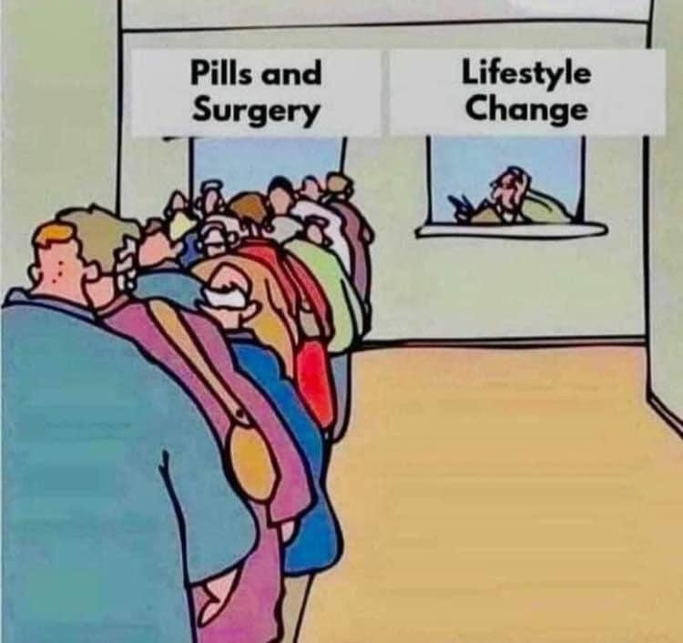 ScienceCommuni2's tweet photo. Who knew the road less traveled was just the one with more veggies and exercise? 🥦🏃‍♂️ #health https://t.co/W4C1YwPy8m