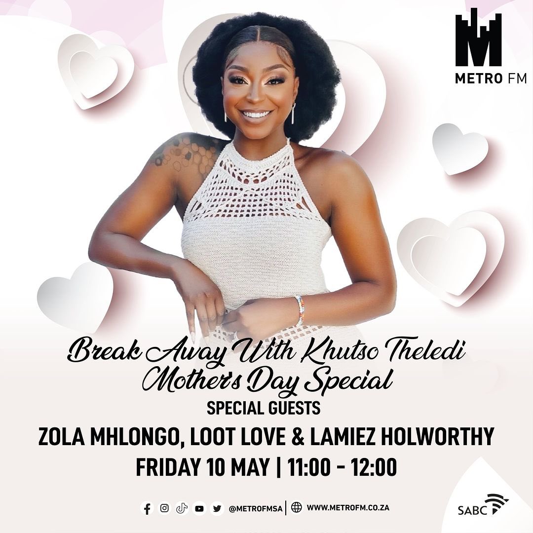 KhutsoTheledi's tweet photo. As you start your day, remember that you are incredibly blessed. No matter the challenges you may be facing, never lose sight of this truth. Your current situation does not define your future. What God has in store for you is yours, and nothing can take that away.
 
This weekend, take time to rest in His faithfulness. You are unparalleled, capable of overcoming any obstacle that comes your way. Embrace the fact that today is your day and that you are a winner in every way.
 
As you prepare for the weekend ahead, may you find inspiration and joy in knowing that God's promises for your life are secure. Take a moment to appreciate the blessings around you and carry that gratitude into the weekend #AHiFambeni 

Halala to the weekend, Halala #BreakAwayWithKhutsoTheledi Friday edition awaits you from 9AM-12PM on @METROFMSA Let’s go!