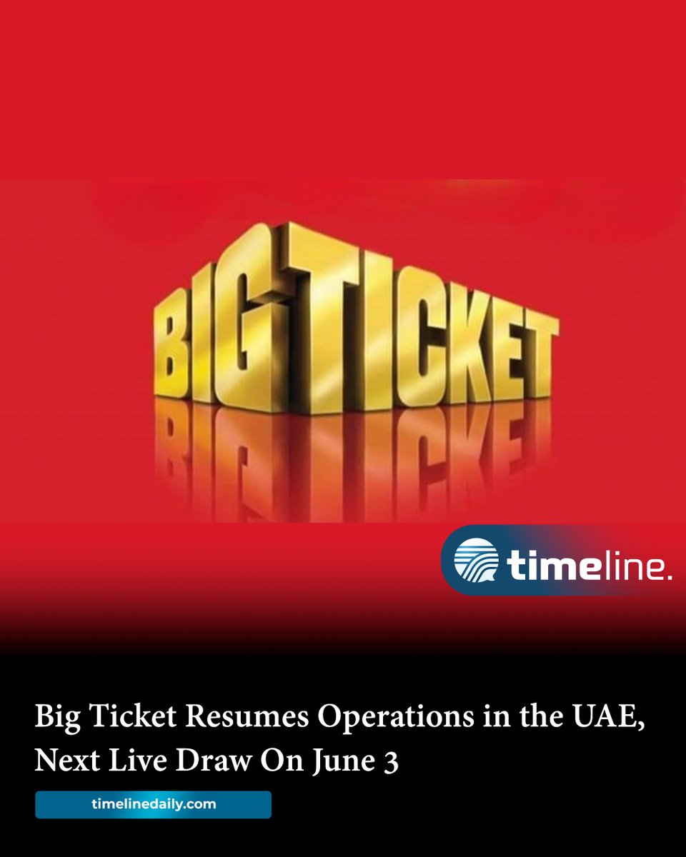 #BigTicket Resumes Operations in the #UAE, Next Live Draw On June 3

timelinedaily.com/business/big-t…