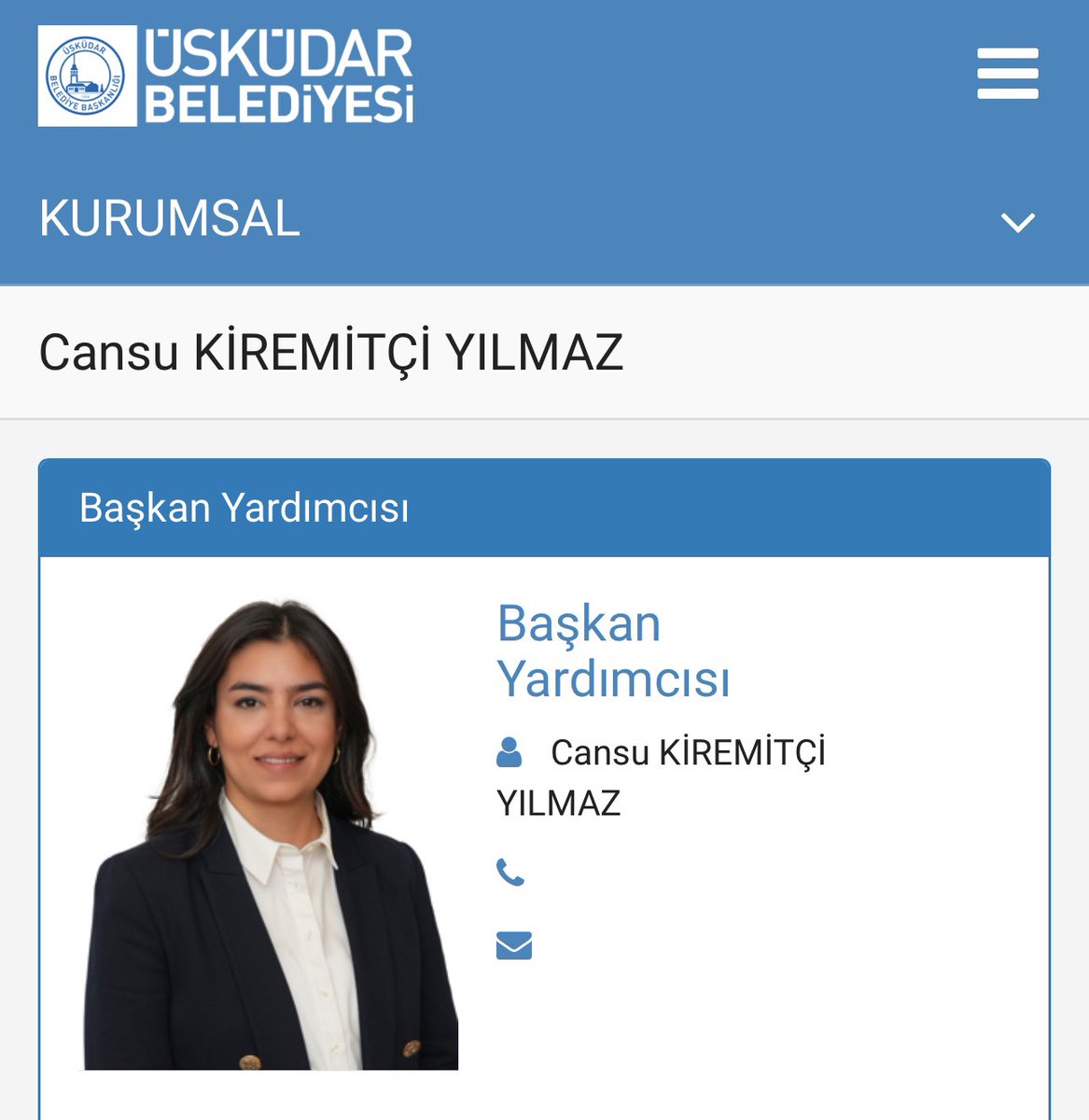 'İstanbul Büyükşehir Belediyesi Dijital İletişim Koordinatörü Ulaş Yılmaz'ın eşi Cansu Kiremitçi Yılmaz'ın Kadıköy Belediyesi'nde Gençlik ve Spor Hizmetleri Müdürü olduğu ortaya çıkmıştı. Şimdi ise Cansu Kiremitçi Yılmaz, Sinem Dedetaş tarafından Üsküdar Belediye Başkan…