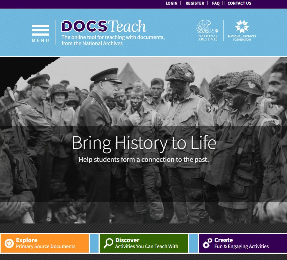 As #TeacherAppreciationWeek winds down, know that #DocsTeach appreciates educators that share National Archives records and resources with their students. If you haven't already, create an account at docsteach.org/register to create your own collections and activities!