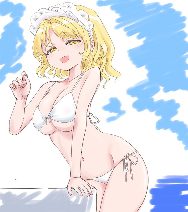 水着夢月ちゃん
夏を感じたら水着を描くんだよ 