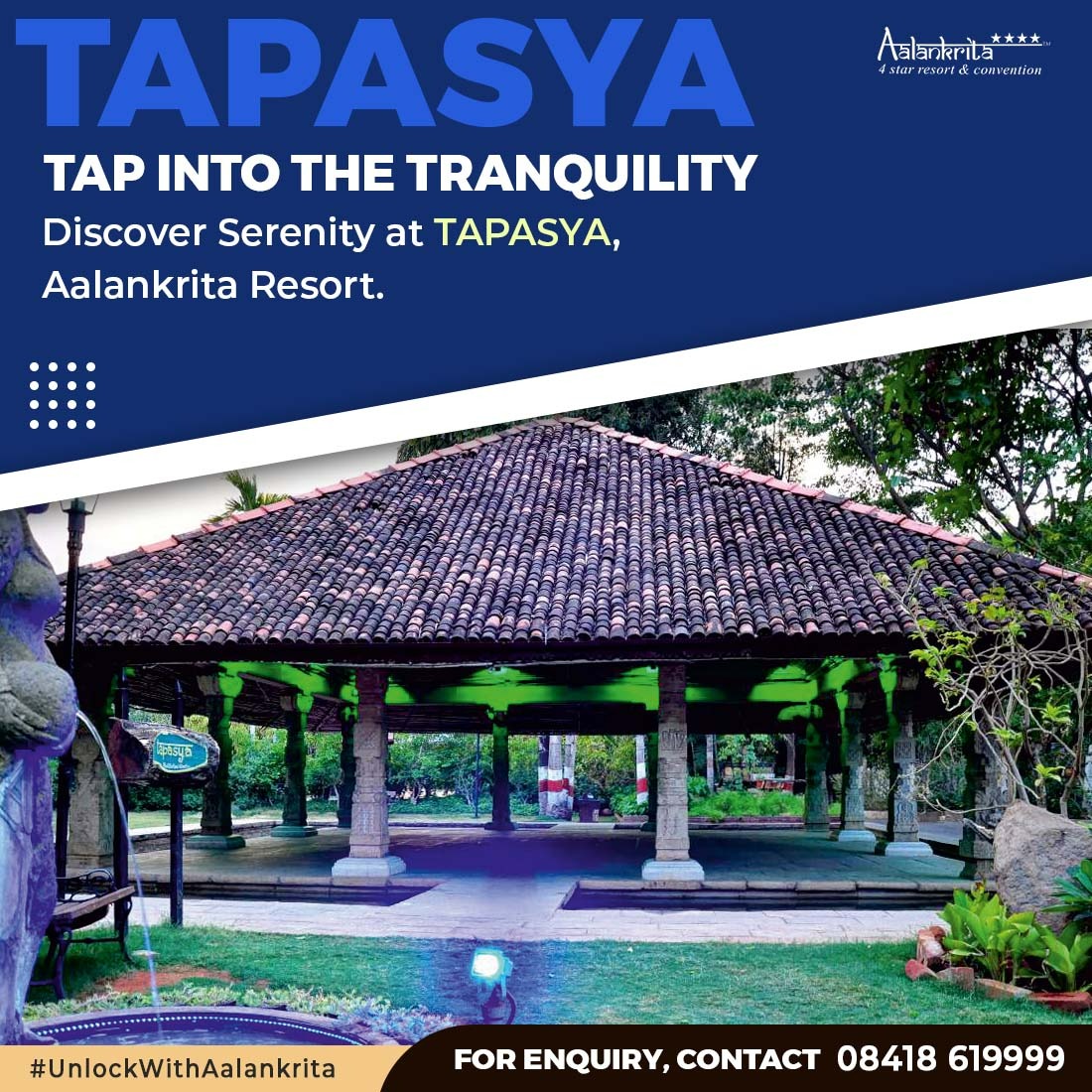 Embark on a journey of inner peace and rejuvenation amidst nature's embrace at our Tapasya Outdoor Venue! Book your retreat today & embrace the beauty of mindful living! #Celebrations #SereneRetreat #TapasyaRetreat #InnerPeace #WellnessJourney #Mindfulness #NatureEscape🍃🧘