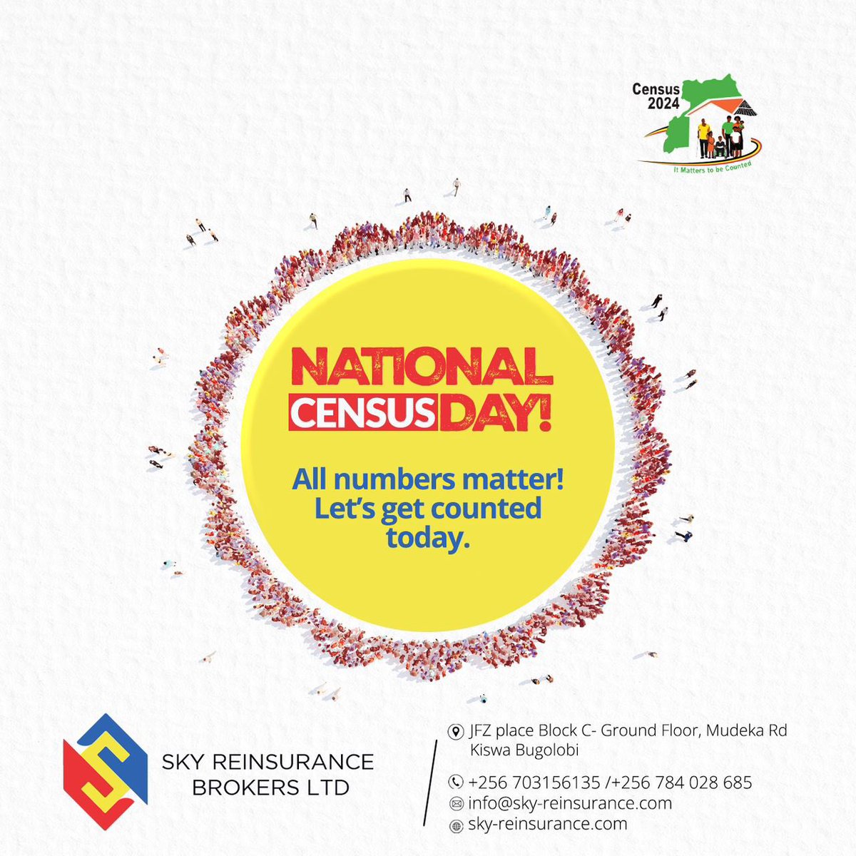 National Census Day!

Getting counted helps our Nation plan better 👌🏽 

Make it a point to be counted today.

#Census2024