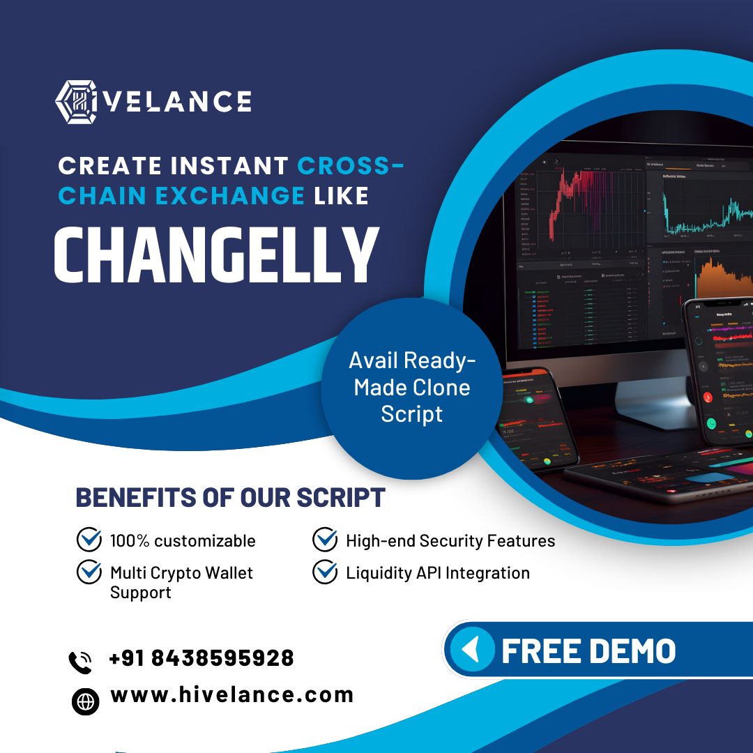 Ready to launch your cross-chain #cryptoexchange like Changelly in 10 days? #Hivelance's Changelly clone script is pre-built with all required technologies and functionalities to arrive at a complete #crosschain  platform

Visit - hivelance.com/changelly-clon…
#cryptocurrencytrading