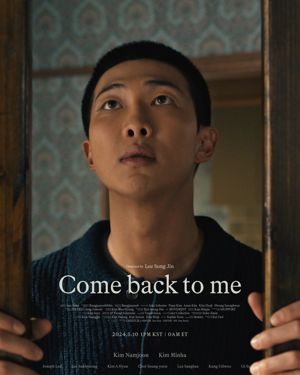 BIGHIT MUSIC on RM's 'Come back to me' 'Through 'Come back to me,' RM explores the central theme of the new album, 'right and wrong,' delving into the paradoxical desire to venture into new territories while longing to remain content in the present.'