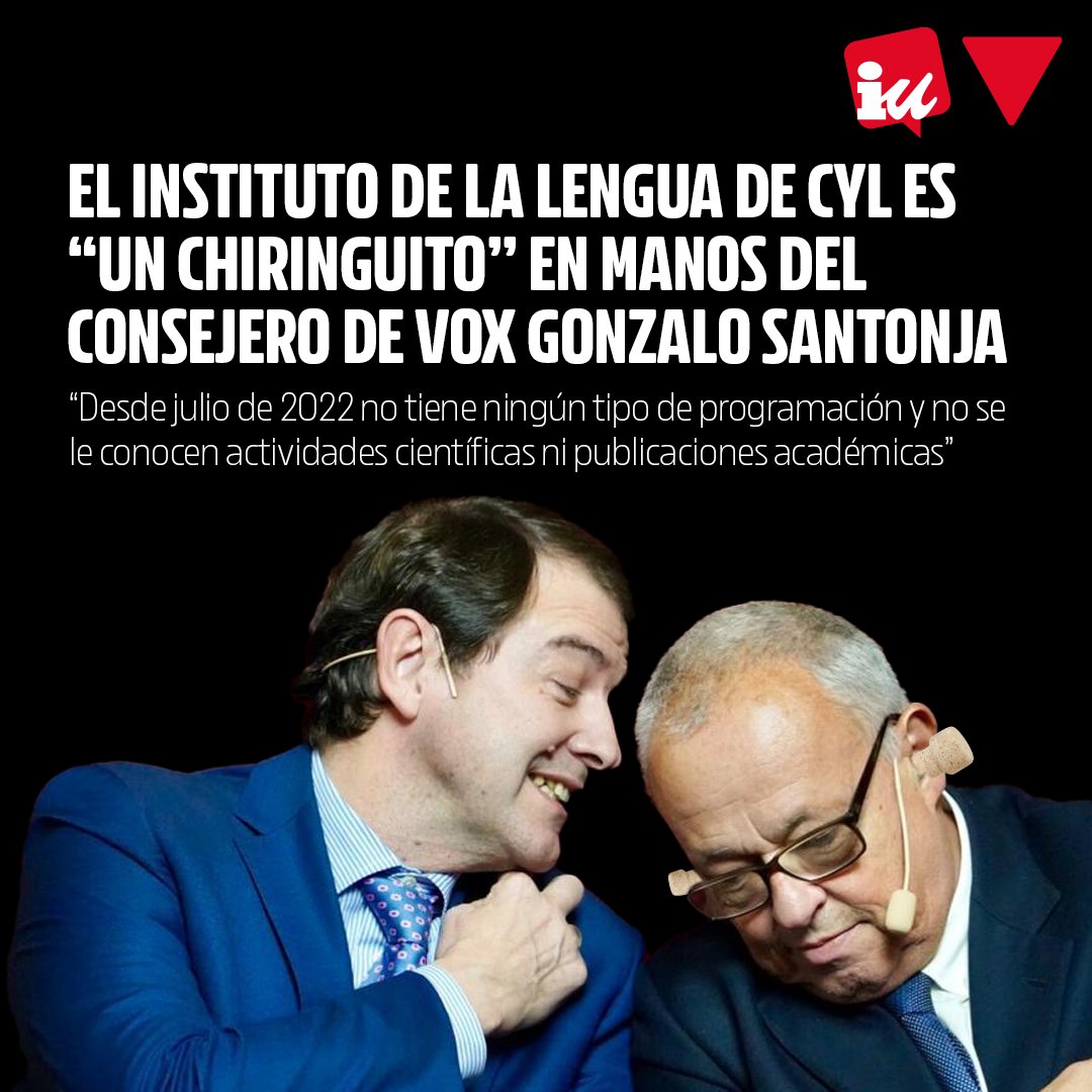 El meta-chiringuito de PP-VOX 'La Junta de Castilla y León advirtió al Instituto de la Lengua que las facturas de Santonja por contratarse a sí mismo no eran legales' eldiario.es/castilla-y-leo…