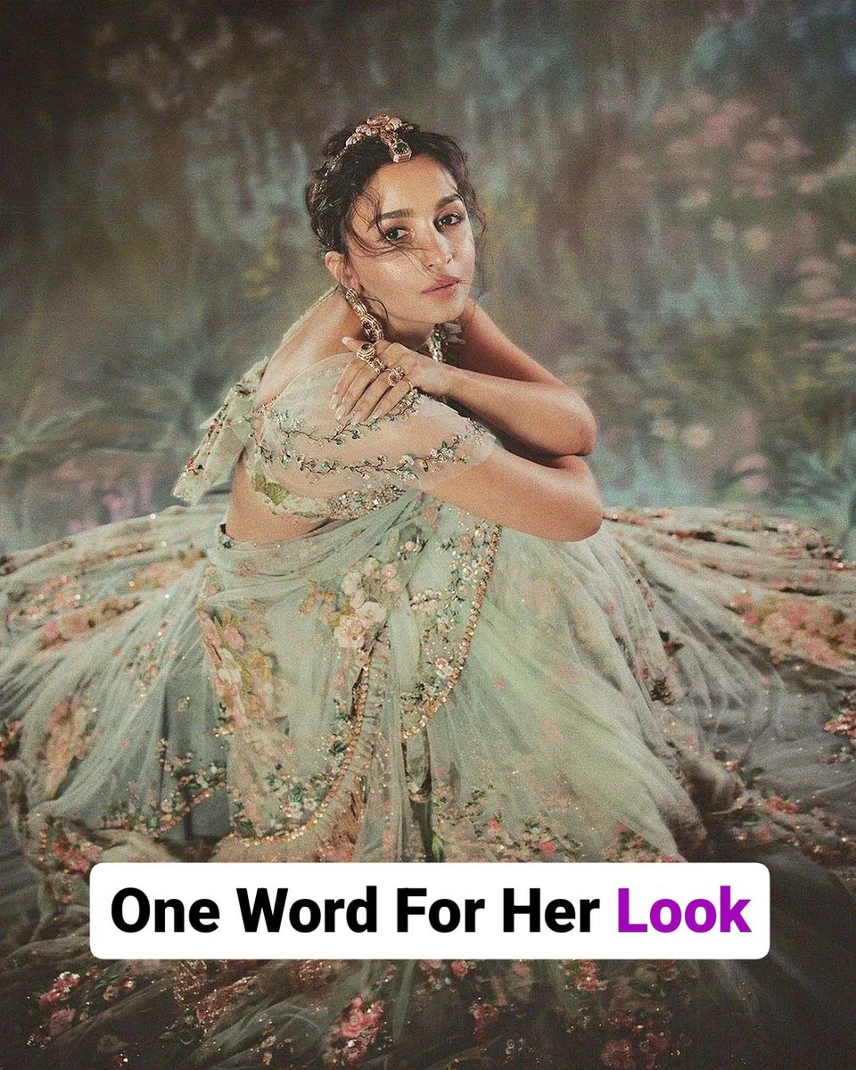 It wouldn't be wrong if we change the word 'Apsara' to 'Alia'❤ Drop down a word for this stunning look👇🏻 For More Photos:- bit.ly/3uYDX5 #AliaBhatt #trending #METGala #METGala2024 #actress #bollywoodqueen #famousbollywood