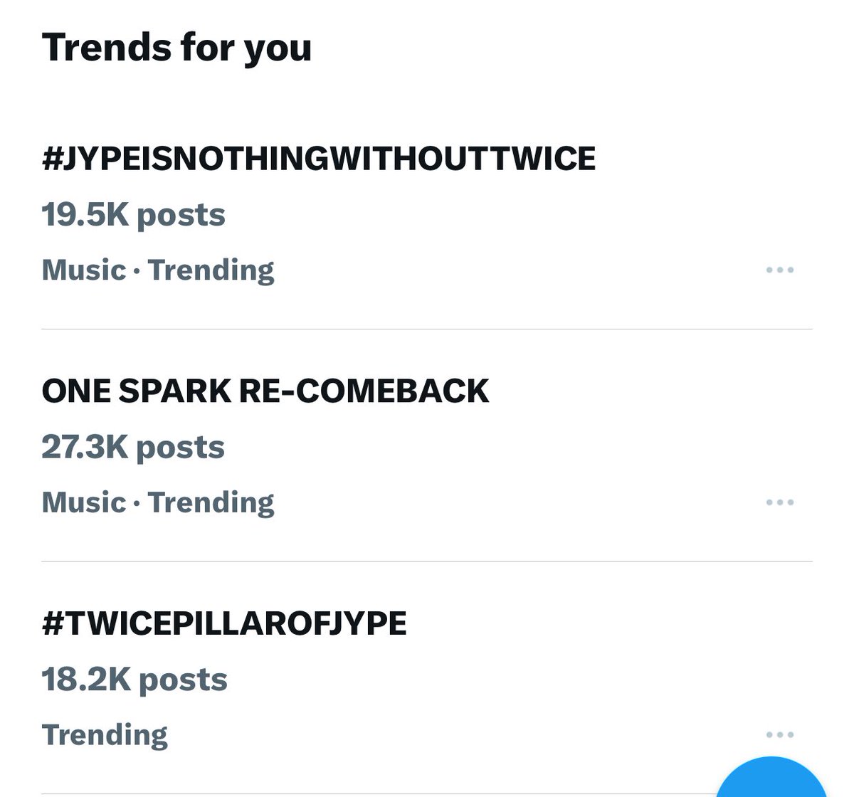 BRO WHATS GOING ON??? 

ONE SPARK RE-COMEBACK
2024.05.09 2PM KST/OAM EST #TWICEPILLAROFJYPE
#JYPEISNOTHINGWITHOUTTWICE
#SAVETWICEFROMJYPE