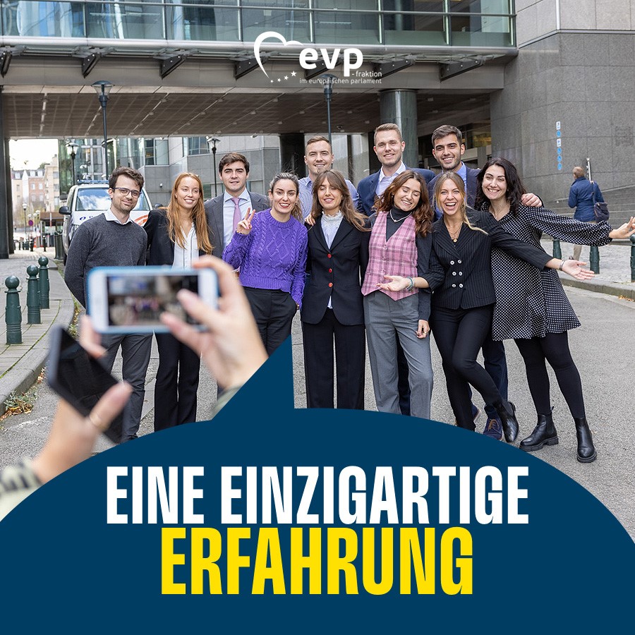 Nutze deine Chance und werde Praktikantin oder Praktikant bei uns in der @EPPGroup!  

🔹Sammle wertvolle Berufserfahrung  
🔸Knüpfe Kontakte und Netzwerke
🔹Lebe den Traum von der Arbeit im EU-Parlament

Bewirb dich jetzt 👉🏻 epp.group/traineeships  

#traineeships