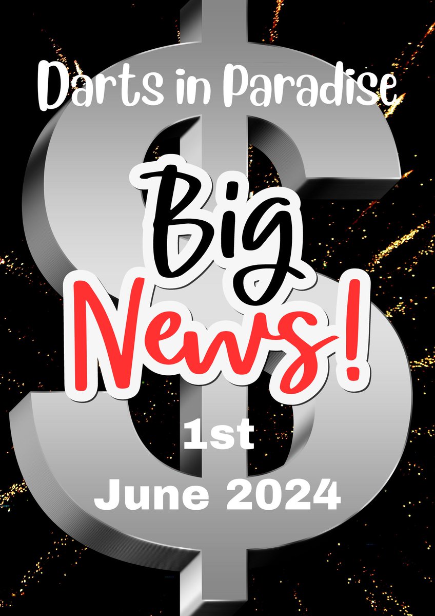 The organiser of Darts in Paradise, Cancun will release major news on June 1st, you may guess from the add what it could be, but I can assure you Big may not be the right word.