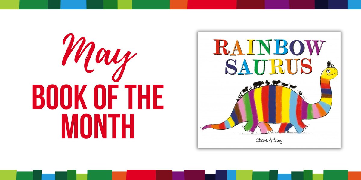 WIN our Book Of The Month - Rainbowsaurus A joyful, colourful and inclusive picture book by @mrsteveantony with fabulous animal sounds to read aloud. To enter: FLW, RT & comment below with a dinosaur GIF UK only Ends 12/5 @hachettekids