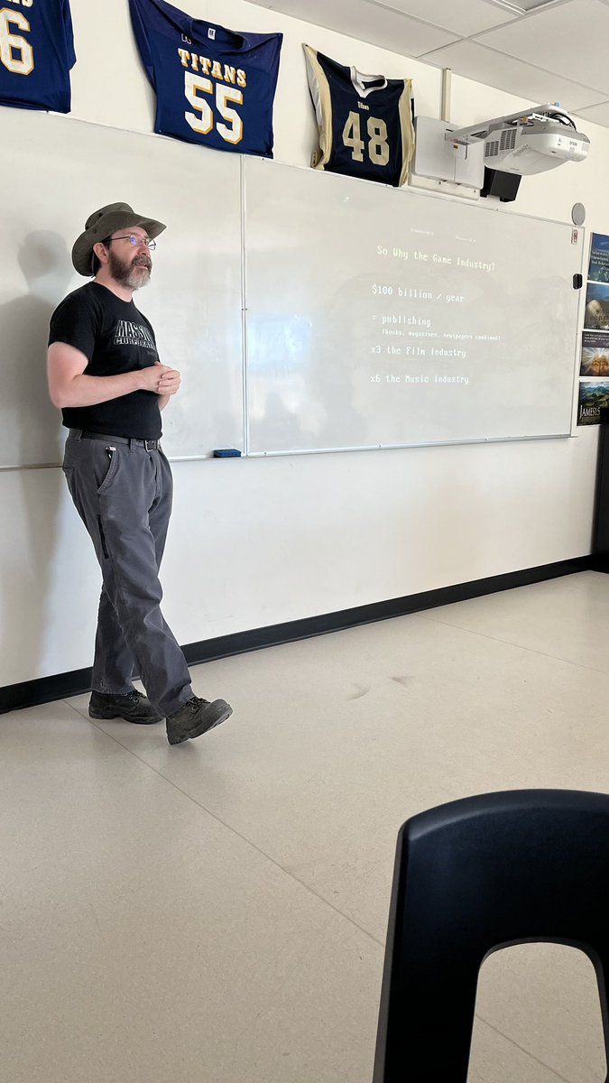 Thanks Kai from @MassiveCorp for sharing your coding, game dev, and industry stories and expertise with our @oneilltitans Robo 30 class