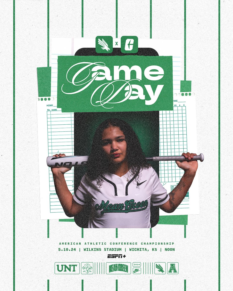 Prove everyone wrong 🆚 Charlotte 🏆 American Championship ⏰ Noon 🏟️ Wilkins Stadium 📺 ESPN+ 💻 northtex.as/3UxTdyV 📊 northtex.as/3URmwxQ #GMG 🟢🦅 x @cierrasimon18