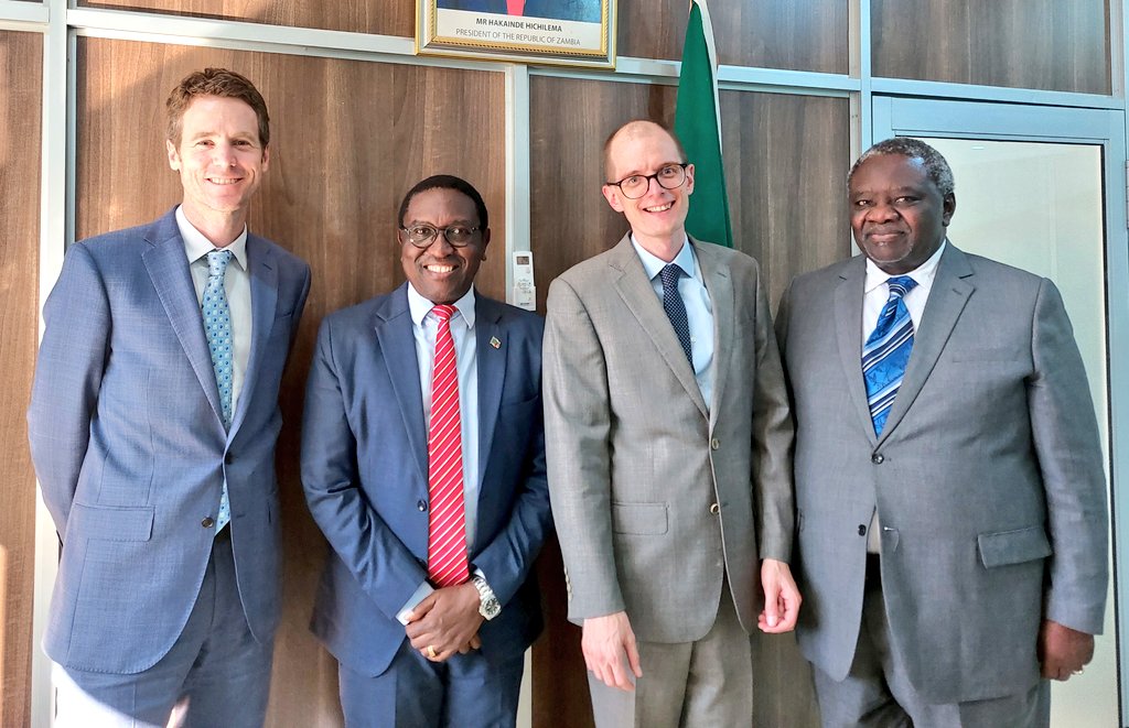 The UK stands with Zambia as it faces the worst drought in generations. Great to meet Minister Kapala to discuss ideas for bringing more energy investment online, though cost-reflective tariffs & transparent procurement. @UKinZambia a long term supporter of 🇿🇲 #EnergySecurity
