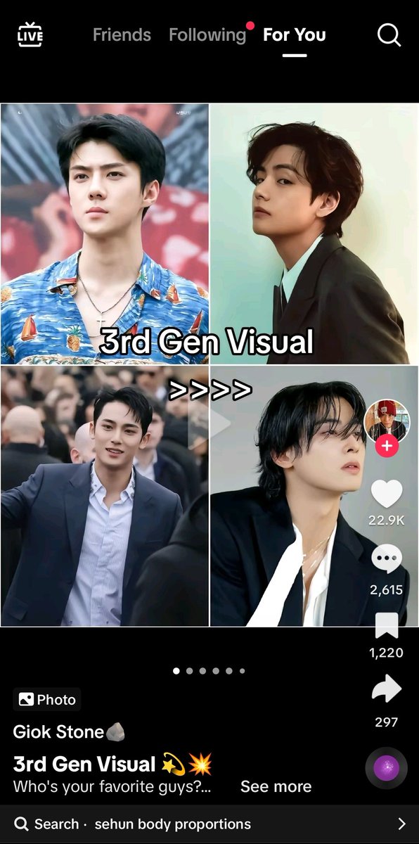 Saw this post on TikTok and the comment section is full of praise for Sehun 😭 Like fr! He's so ethereal in person! Someone in the comment also said 'In real life Cha eun woo is gorgeous but sehun is the guy every author describes in their books.' I couldn't agree more.