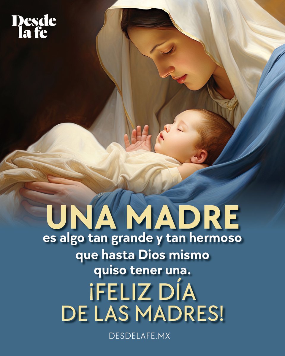 ¡Gracias, Dios, por concebirme en el vientre de una grandiosa mujer! 🥰🙏 ¡Gracias, mamá, por tu amor incondicional! ❤️
¡FELICIDADES A TODAS LAS MADRES!  💐

#DiaDeLasMadres #10DeMayo

Lee aquí una oración por las mamás difuntas. 🙏👉 goo.su/ZULc