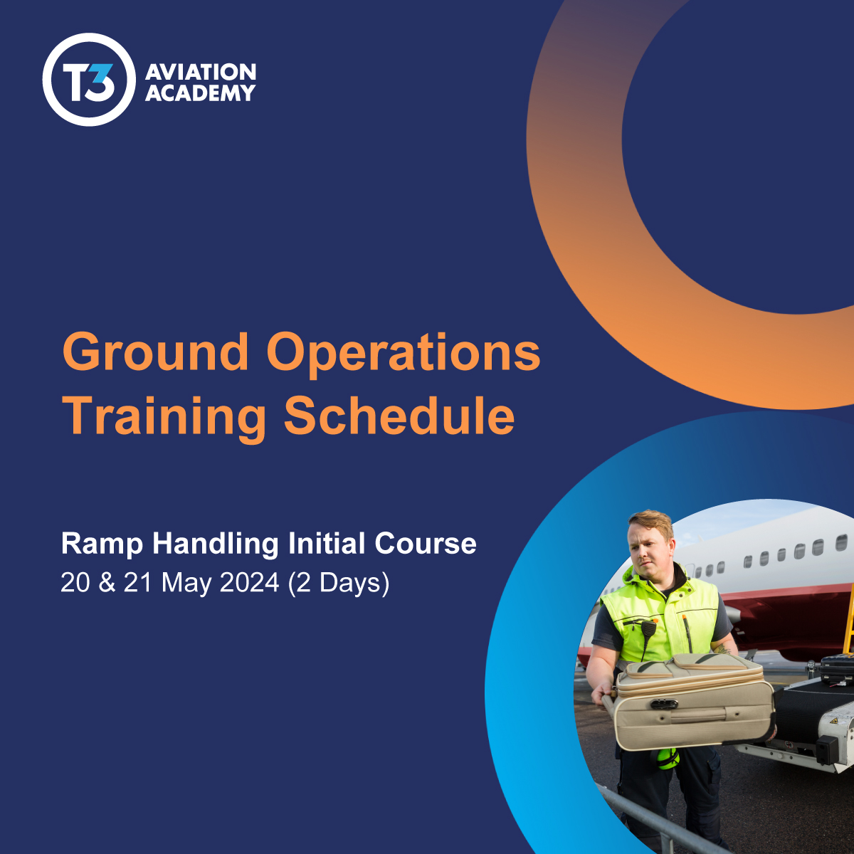 Book your seats now! ​

Contact +971 56 118 4524 or GOT_Care@t3a.academy for more information. ​

#t3aviationacademy #groundoperations #groundtraining #groundstaff