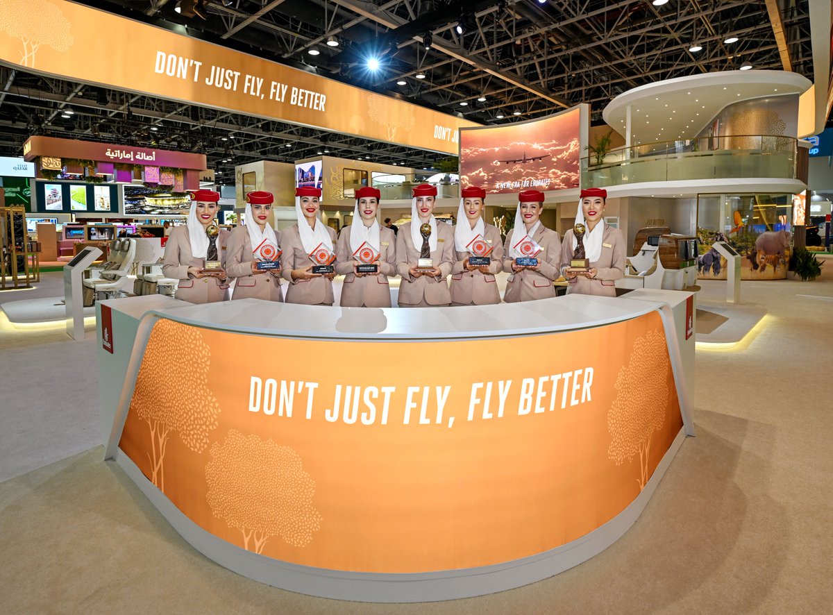.@emirates recognised for excellence with nine wins at the 2024 Business Traveller Awards, World Travel Awards and International Loyalty Awards 2024 emirates.com/media-centre/e…
#Dubai #FlyEmirates