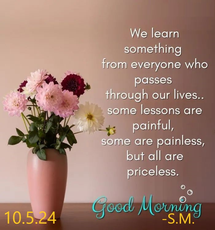 #GoodMorning
#JummaMubarak  
#FridayFeeling  

People-the great teachers!

#GMSM