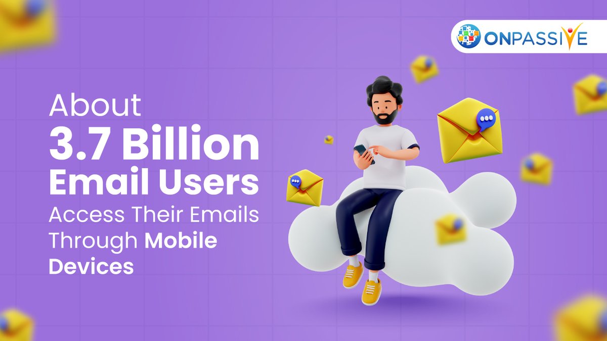 Did you know? Around 3.7 billion email users access their emails through mobile devices! 

#ONPASSIVE #DidYouKnow #facts #Email #users #growthrate #checkitout