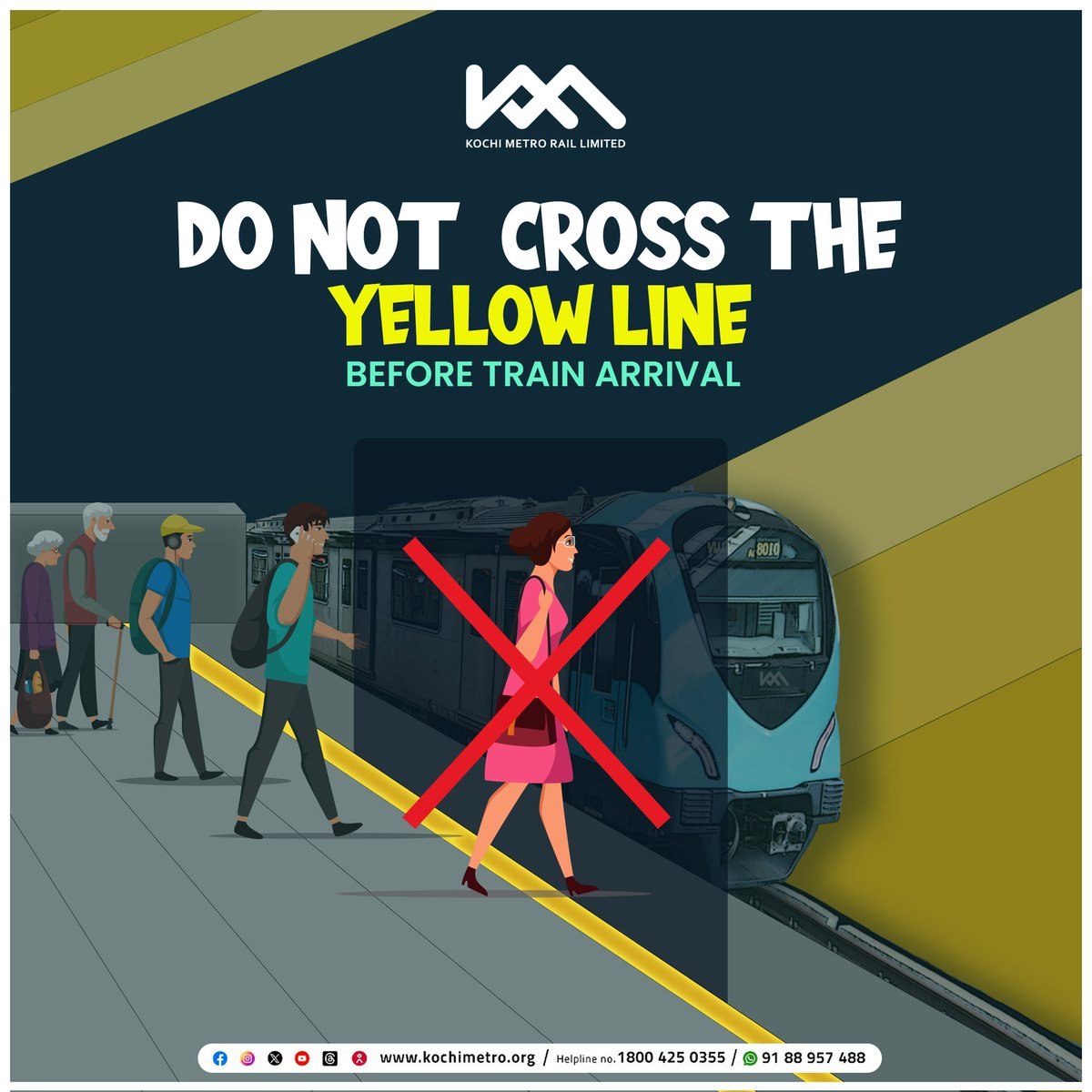 Safety First..!!! #kochimetro #kochi #metro