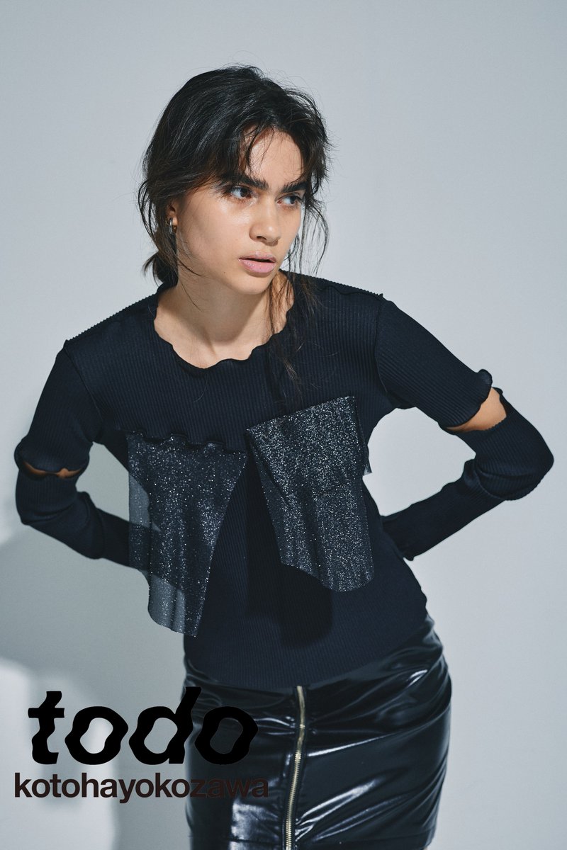 todo kotohayokozawa × STUDIOUS capsule collection グリッターを施