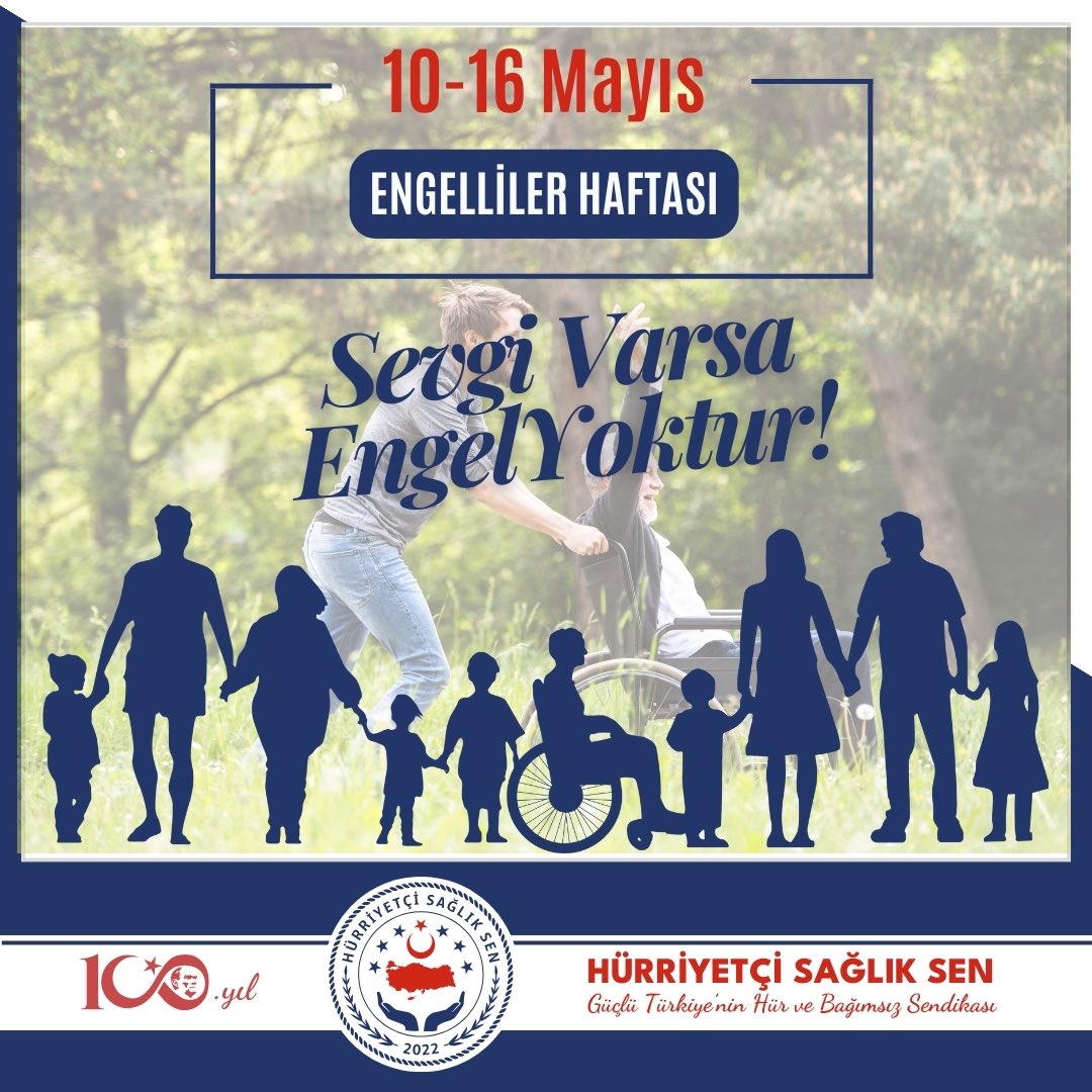 Sevgi varsa ENGEL yoktur. 10-16 Engelliler Haftası Kutlu OlSun.#engellilerhaftası #kutluolsun❤️ #sevgivarsaengelyoktur