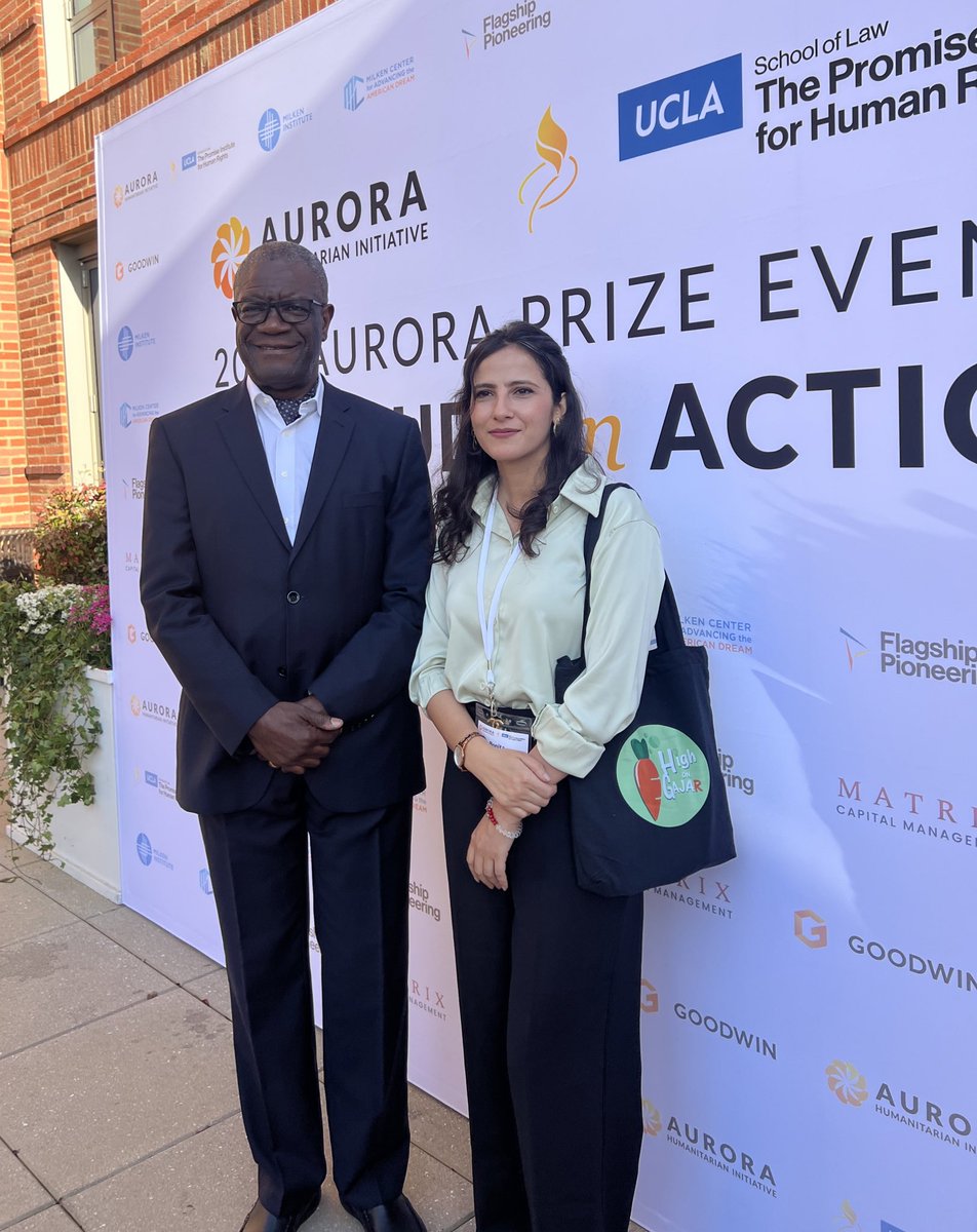 Congratulations Dr. @DenisMukwege, gynecologist & human rights activist for the 2024 @auroraprize_ award. Dr. Mukwege has provided medical, legal and psychosocial support to 80,000+ sexual violence survivors in DR Congo. Thank you for the inspiration and encouragement! 🌸