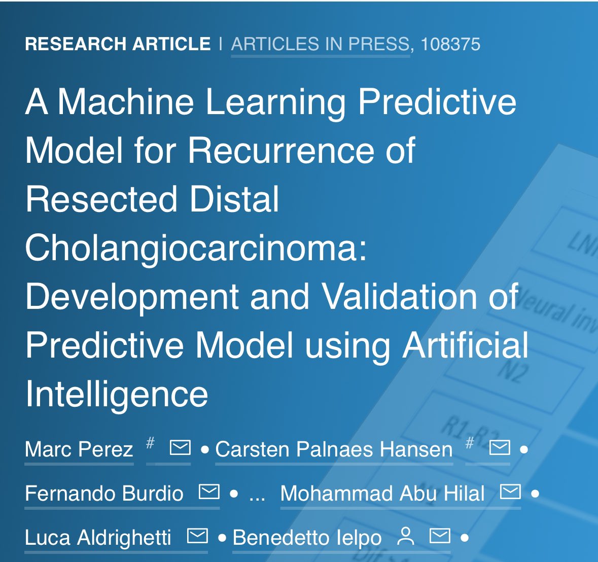 How to predict recurrence of a distal cholangio 🌱 after resection ?! 🏥 645 PD at 13 centers 🍒 LNR and N stage predictors of recurrence + surgical radicality 🦾 A.I. based predictive model provided (C-index 0.8) imim.shinyapps.io/LassoCholangio… authors.elsevier.com/sd/article/S07…
