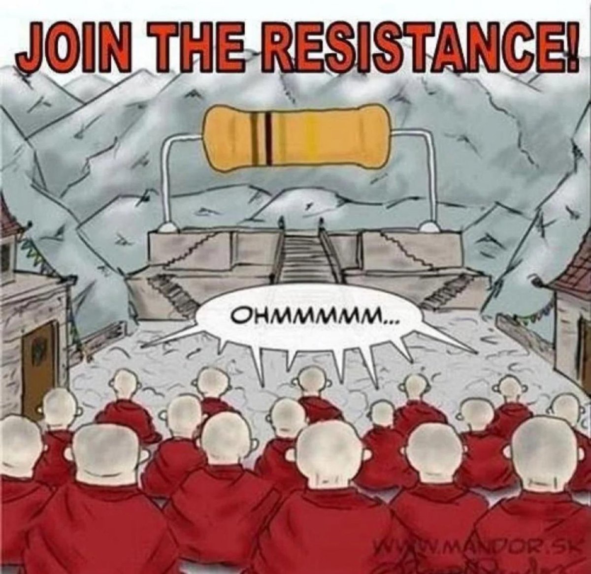 There was a time when I used this illustration to talk about superconductors...
Ohm-azing.