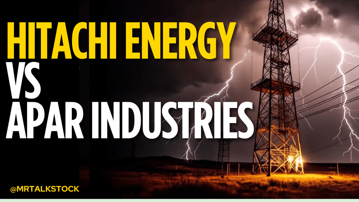 I was questioned about steep valuations after writing in favour of Transformer stocks

⚡So, here are 2 mid caps that are part of the same Power Transmission & Distribution (T&D) sector, but in a different way – Hitachi Energy v/s Apar Industries

📈One has reasonable valuation,…