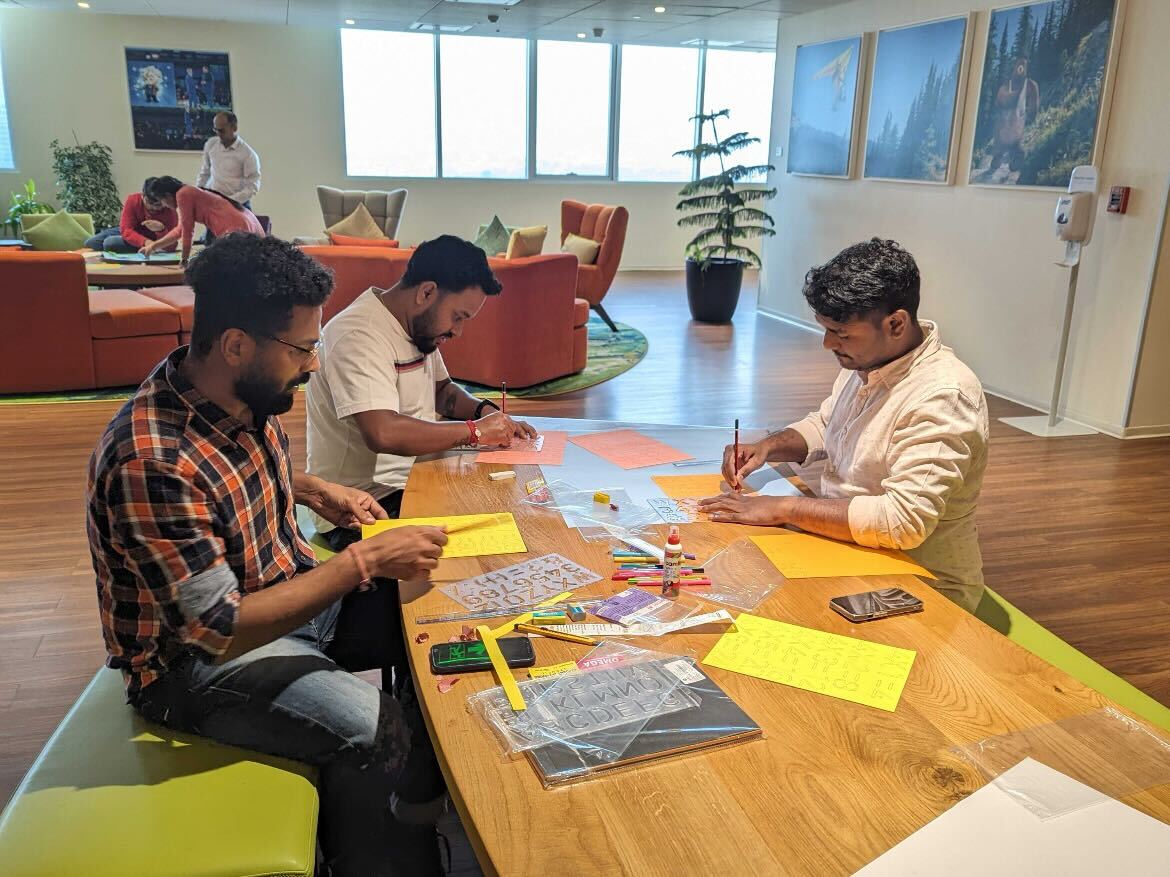 Our Availability Cloud team in India recently volunteered their time and they didn't just lend a helping hand — they unleashed their inner artists! 🎨 They created eye-catching educational posters on topics from the water cycle to math, all to inspire young minds. Thanks team!
