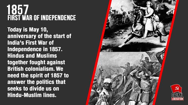 167 years ago on May 10, 1857 India's farmers & soldiers had risen in revolt to free India from British colonial rule. Today the Modi regime upholds that colonial legacy and exhibits the same contempt for India's farmers. The legacy of 1857 beckons us to vote out the Modi regime.