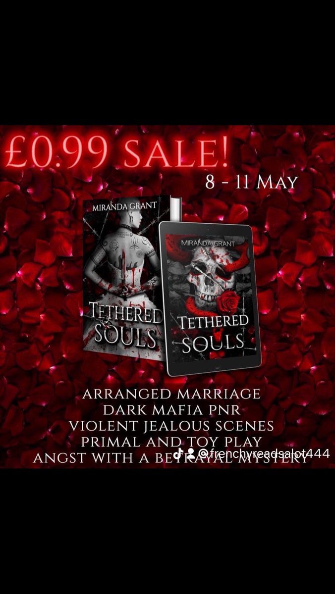 Want a dark mafia paranoia romance where a marital r*pist is f0rced to suck his own c0ck after it's cut off? Tethered Souls has you covered, AND it's only 99p worldwide at various retailers, including Amazon, Google Play, Smashwords, and iBooks!