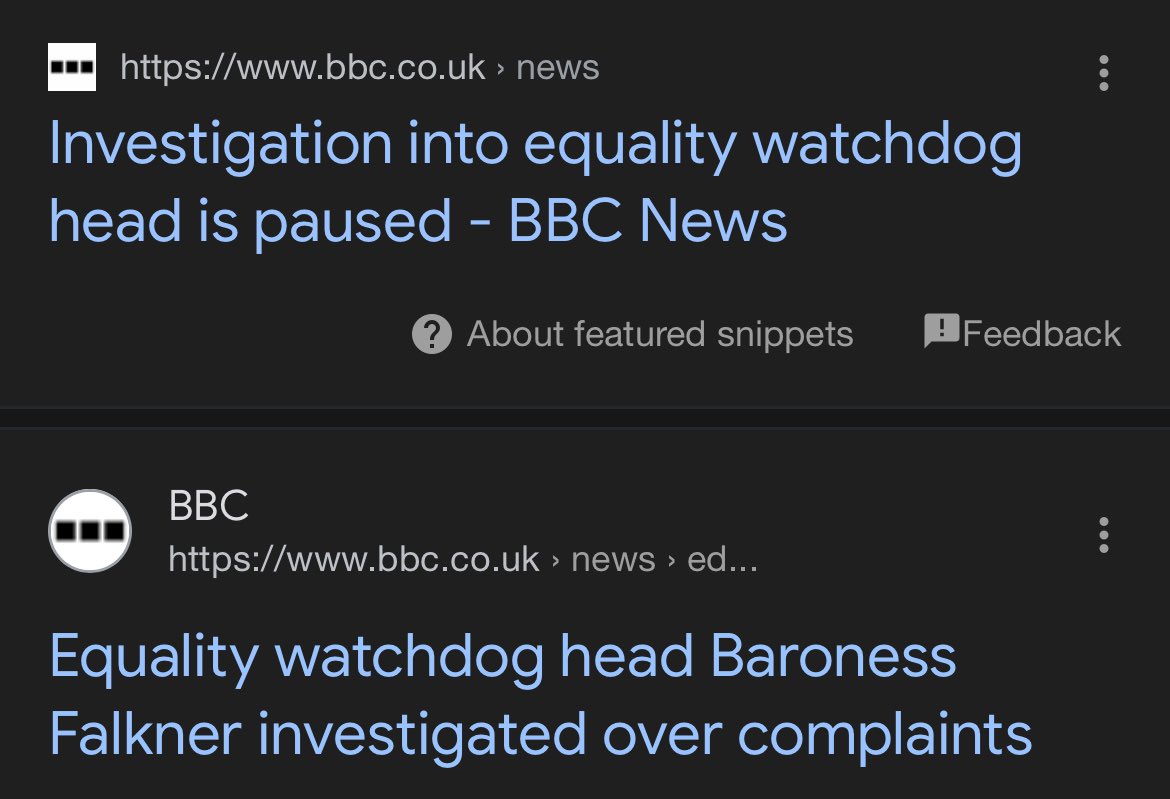 We waited until this morning before marking down for bias by omission. The BBC has had no shortage of interest in the EHRC over the downgrade investigation and the campaign to remove Kishwer Falkner. Now that the activists have failed - nothing. >