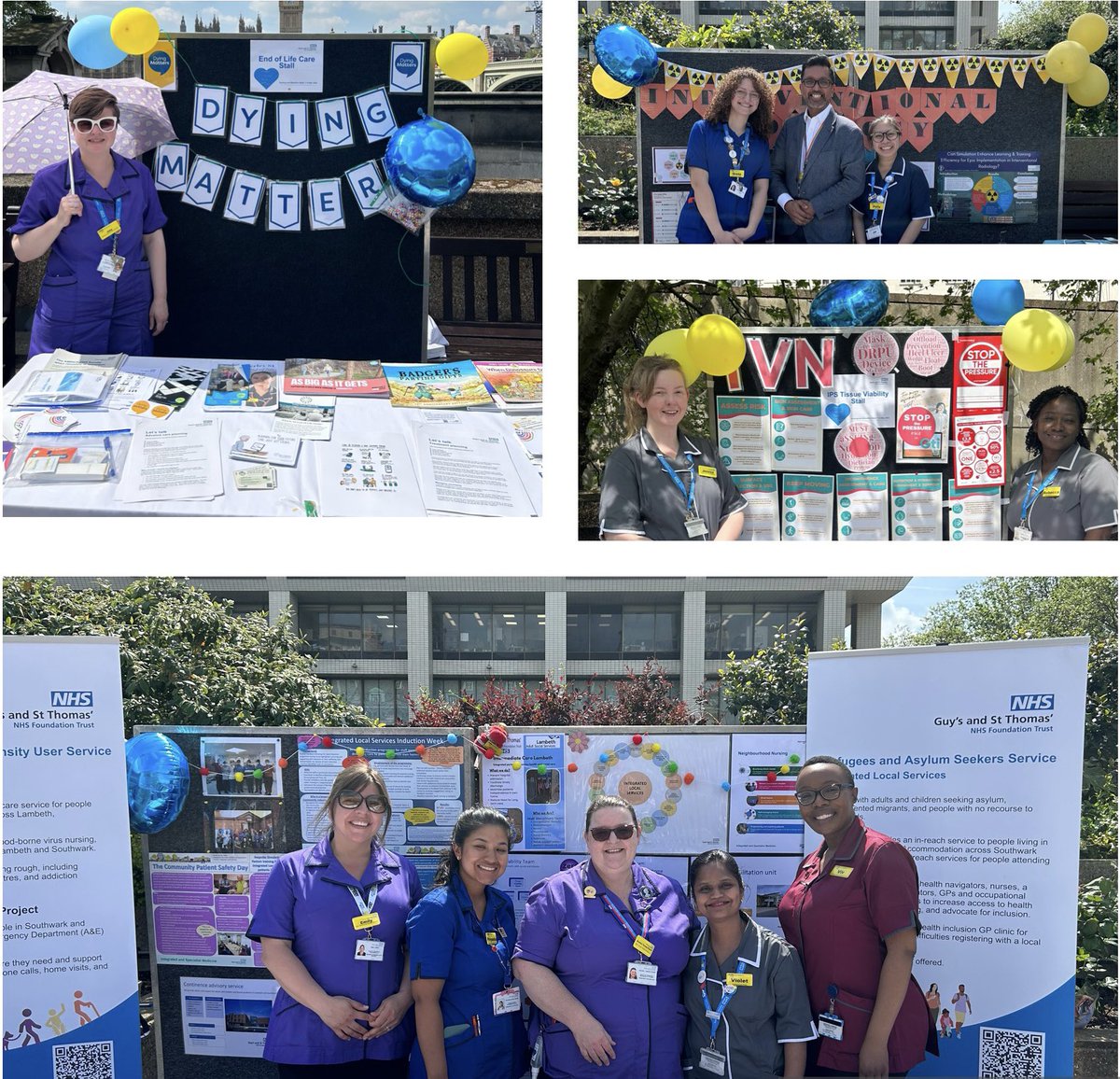 Nursing and midwifery week celebrations 💫Great engagement and networking at the exhibition of the varied nursing specialty teams @GSTTnhs 💫 #TeamGSTT