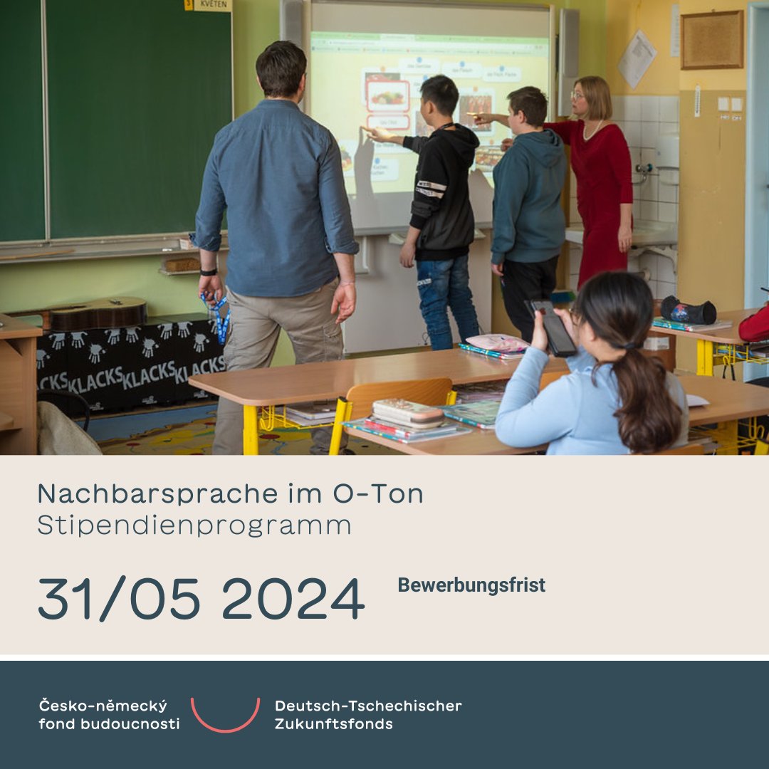 Studiert ihr und wollt 3 bis 10 Monate in Tschechien arbeiten und leben? Wir suchen Sprachassistenten für den Deutschunterricht an 🇨🇿 Schulen! Dank unseres Stipendienprogramms habt ihr die Chance, eine tolle Berufs- und  Lebenserfahrung zu machen. 👉 zukunftsfonds.cz/stipendienprog…
