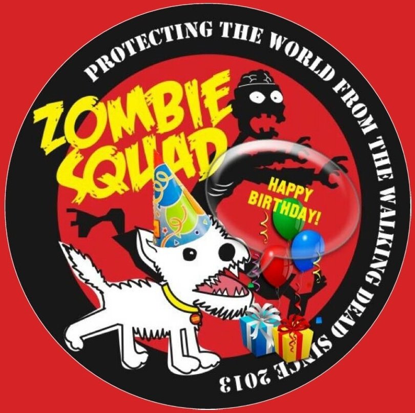 🎂Wishing a🎈HAPPY BIRTHDAY🎉 to CHARLI CHLOE🌈 & CHUMCHUM🌈's MOM 🎁 from Leada Lord Billy & your ZombieSquad pals. We hope your special day is a pawsome celebration, pal. ❤️💛🎂🎁🎈🍾🛍🍸🎉 @Chumchu08391001 @ZSBirthday #ZSHQ