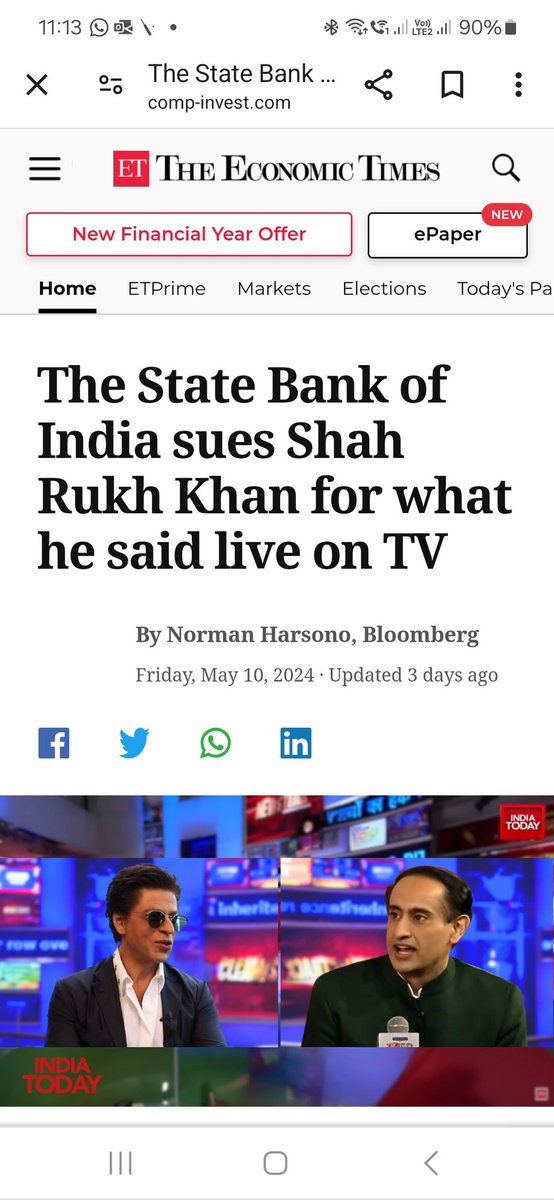 manishrawat1's tweet photo. @EconomicTimes 
Fraud or not, but surely misrepresentation, an attempt to lure people into their scheme (some Bitcoin platform) using  ET name and brand.
Readers - be careful of such things, popping on you phones' news section. Looks legitimate on face with legitimate branding! https://t.co/idqg5K7Cju