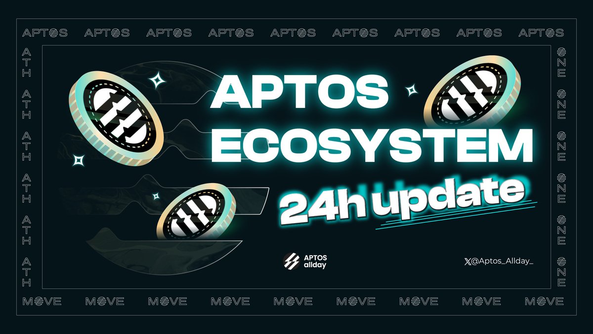 APTOS ECOSYSTEM - 24H UPDATE

- Google, Stanford, CondeNast experts join @AptosLabs
- @JouleFinance gets Aptos Foundation grant
- @JamboTechnology dashboard live
- @MoveGPT listed successfully
- @baptswap monthly report
- @Aptomingos holders granted access to xLumio

#Aptos