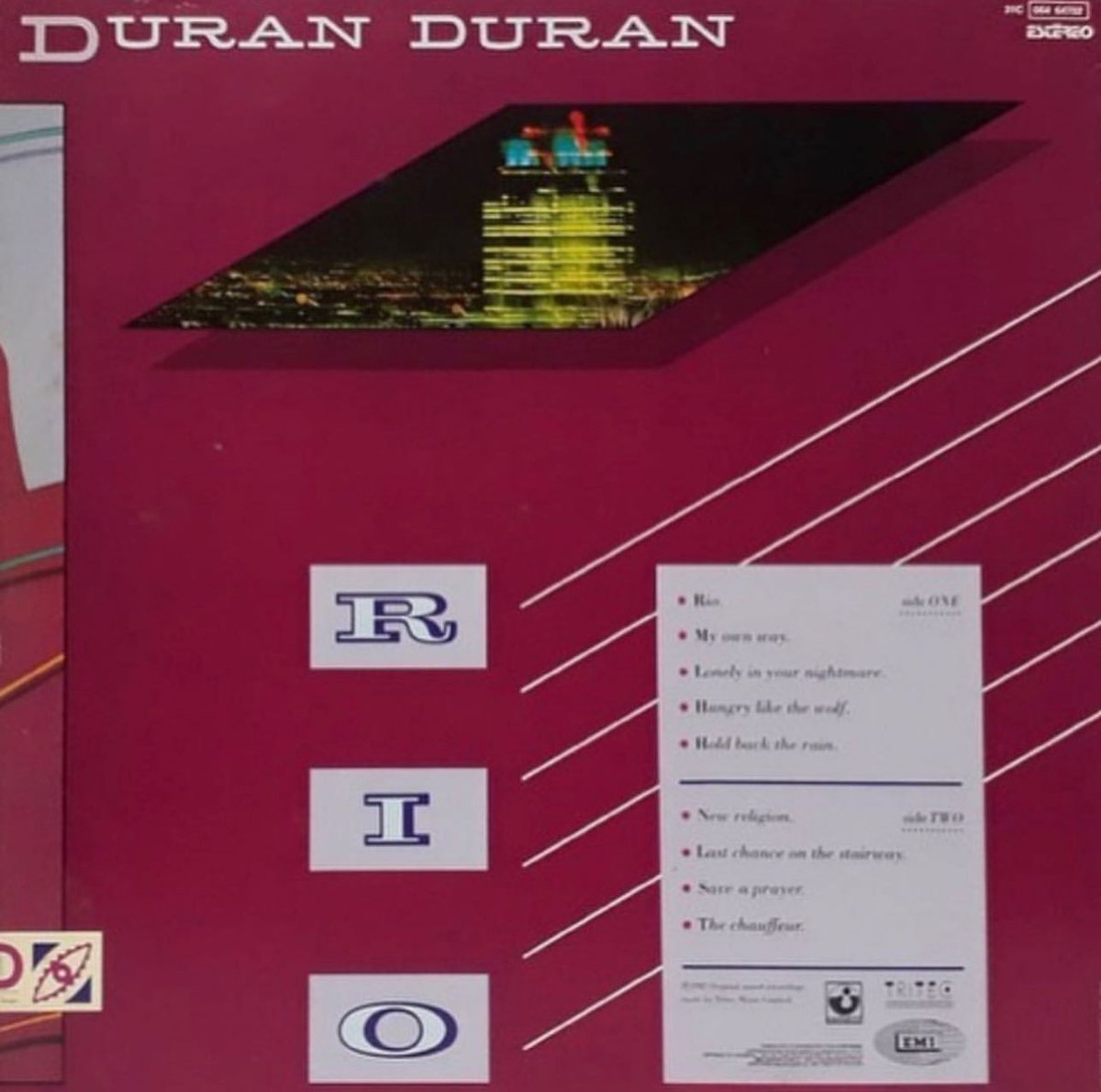 Released in the UK on this day in 1982, ‘Rio’ is the 2nd studio album by @DuranDuran. Featuring “Hold Back The Rain”, “My Own Way”, “Hungry Like The Wolf”, “New Religion”, and the title track, it peaked at #2 in the UK and #1 in Australia. Happy 42nd anniversary!