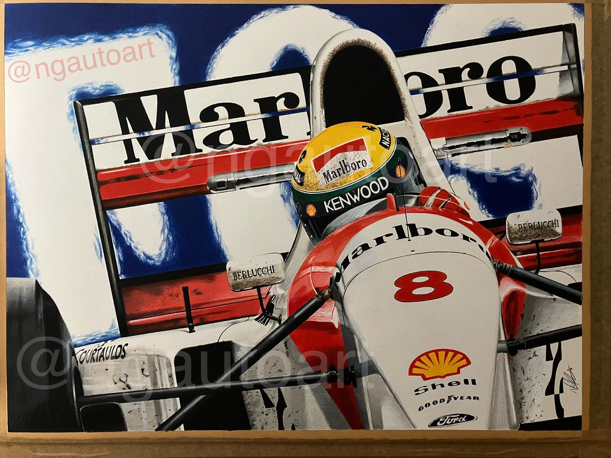 I am so excited to show you this!! 
“The Last” -Ayrton Senna, McLaren MP4/8, 1993 Australian Grand Prix, Adelaide. 
It’s 750mm x 550mm and all pencil. Many of them, in fact!

I hope you like it! 

#AyrtonSenna #SennaSempre #Senna30 #F1 #McLarenF1 #McLaren #rslstudio #ngautoart