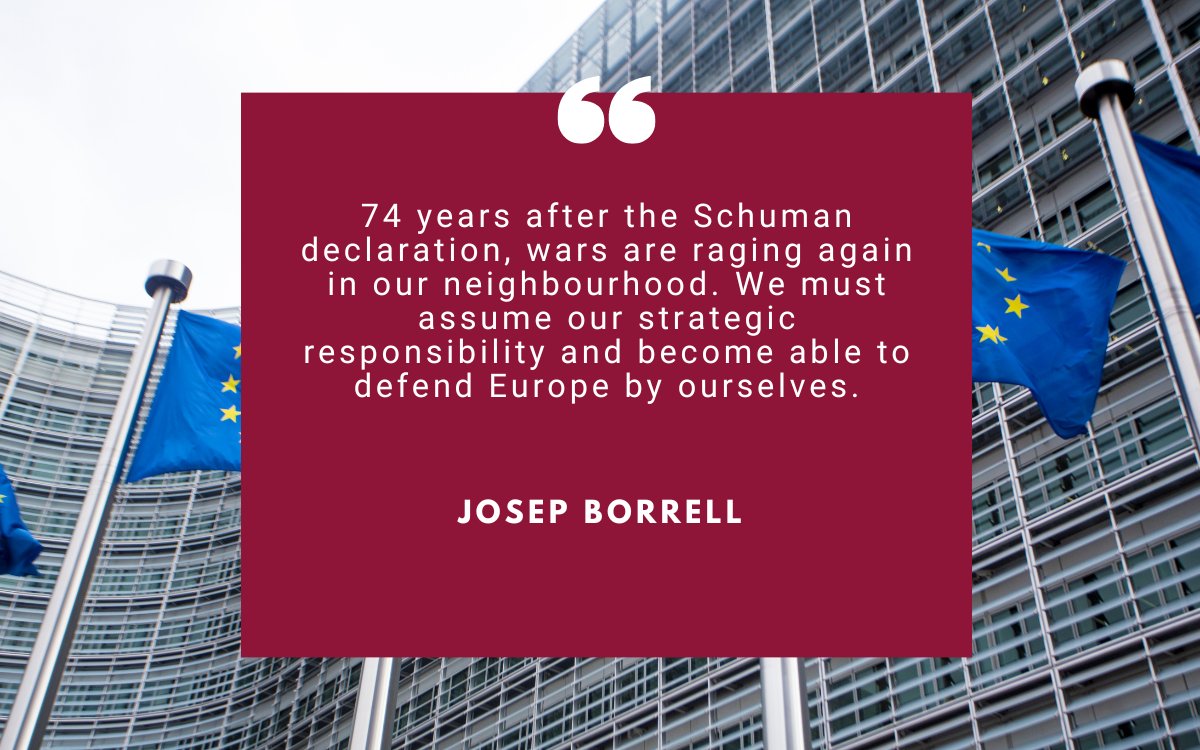 On the occasion of #EuropeDay, HR/VP @JosepBorrellF reflects in his new blog post on the dangerous geopolitical landscape we are living in and the urgent paradigm shift it implies for the EU. eeas.europa.eu/eeas/europe%E2…